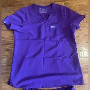 Figs Scrub Set in Purple